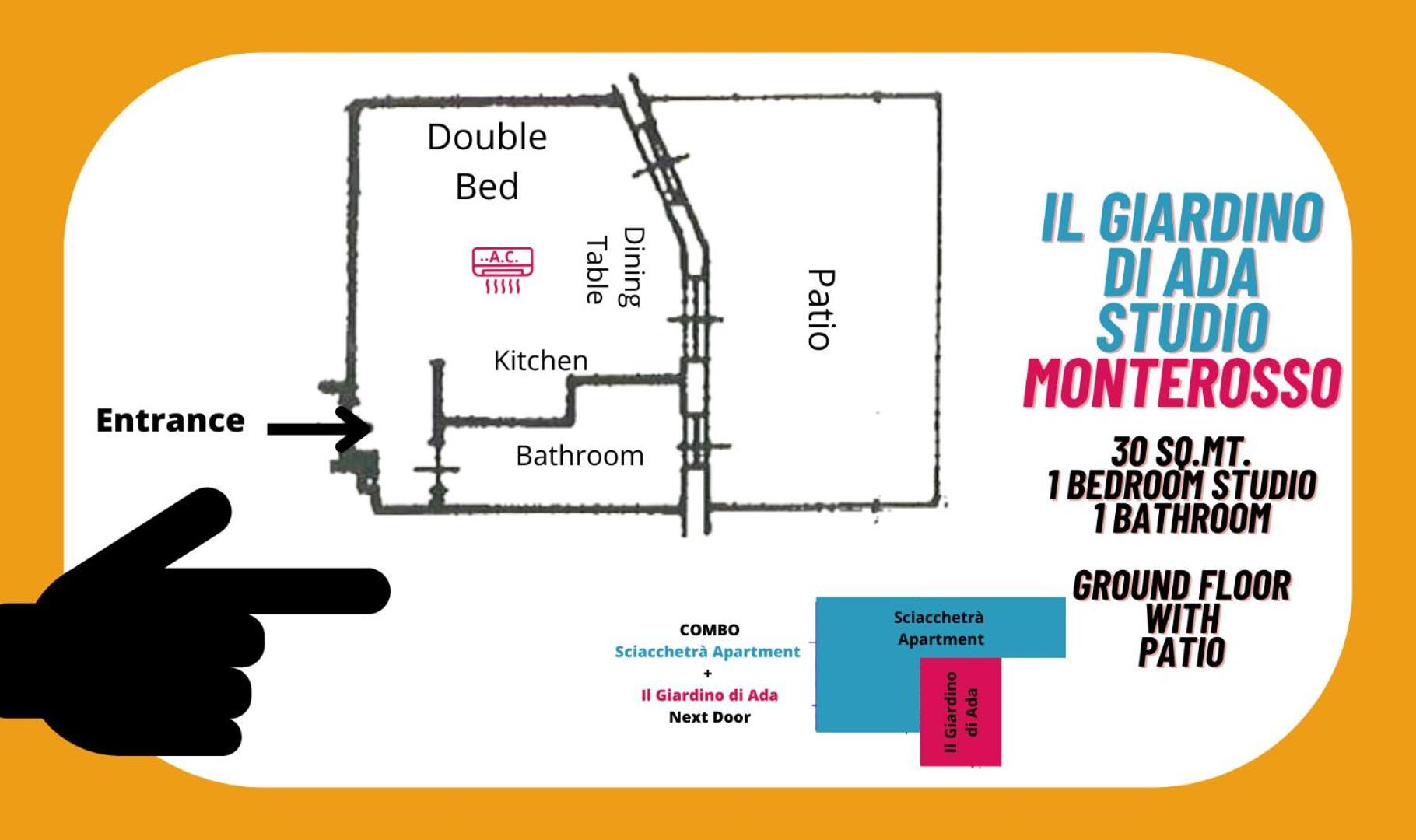Il Giardino Di Ada Ground Floor Studio With Ac And Patio Monterosso al Mare Bagian luar foto